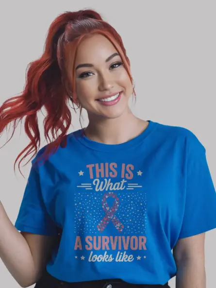 Empowering Breast Cancer Survivor Shirt – “This Is What a Survivor Looks Like” Tee - Image 12