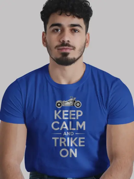 Bold Trike Motorcycle T-Shirt – Keep Calm Rider Club Tee - Image 12