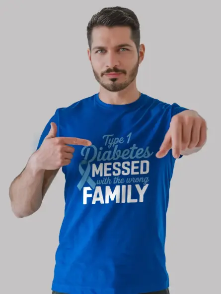 Type 1 Diabetes Family Shirt – Bold Support Tee for Awareness Events - Image 3