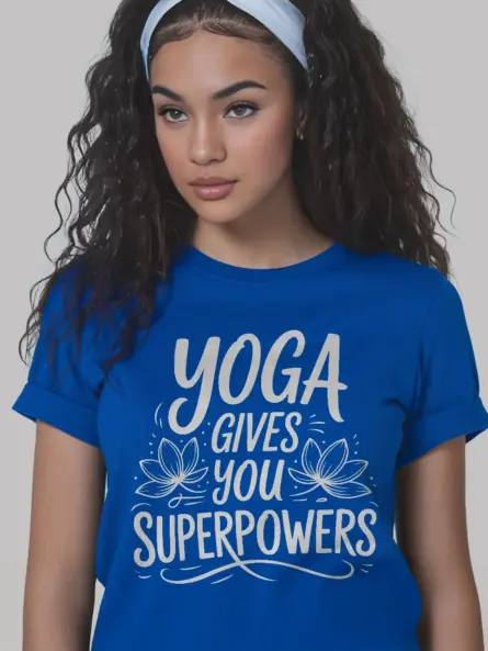 Empowering Yoga Gives You Superpowers T-Shirt - Image 12