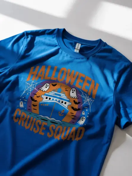 Royal Blue Cruise Squad Tee on Vacation Group – halloween cruise squad t-shirt
