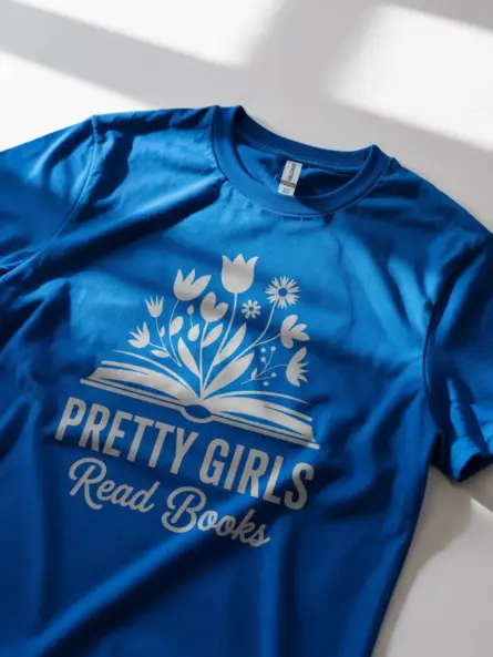 Pretty Girls Read Books T-Shirt – Feminine & Bold - Image 12