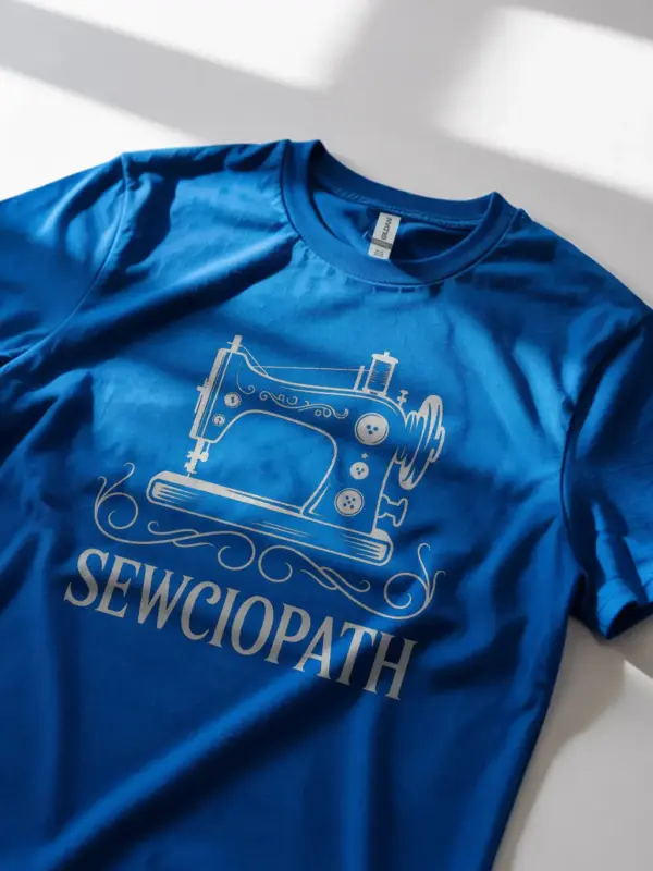 Royal Blue lifestyle – SEWCIOPATH vintage design – funny sewing t-shirt