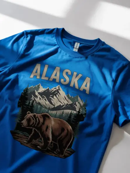 Alaska Grizzly Bear T-Shirt for Wilderness Adventure - Image 11