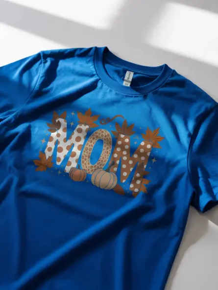 Autumn Mom Shirt – Cozy Fall T-Shirt with Pumpkin and Leopard Print - Image 11