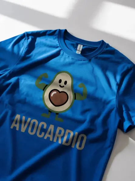 Funny Avocado Gym Shirt – Avocardio Fitness Tee for Plant-Based Gains - Image 11