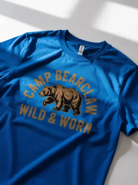 Rustic Bear Camping T Shirt – Vintage Outdoor Adventure Tee - Image 11