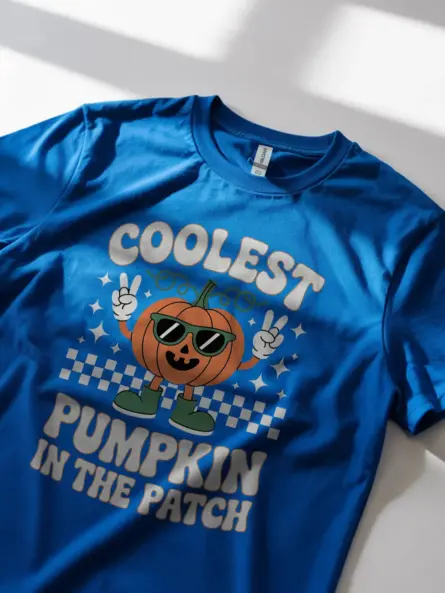Coolest Pumpkin in the Patch Shirt – Retro Halloween Cartoon Tee - Image 11