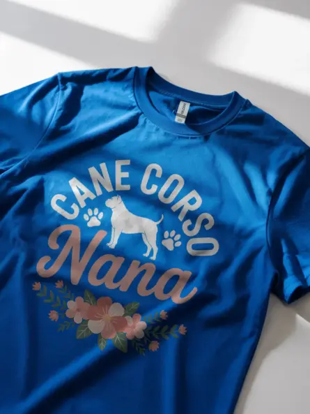 Adorable Dog Nana Shirt – Floral Cane Corso Grandma Tee - Image 11