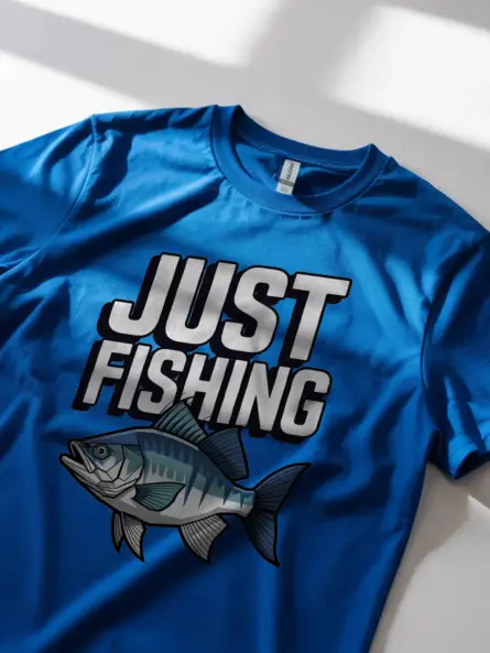 Bold & Funny Fishing Shirts – Just Fishing Graphic Tee for Anglers - Image 11