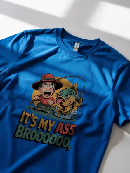 Funny Fishing Shirt – Bold Cartoon Meme Tee for Anglers with Humor - Image 11