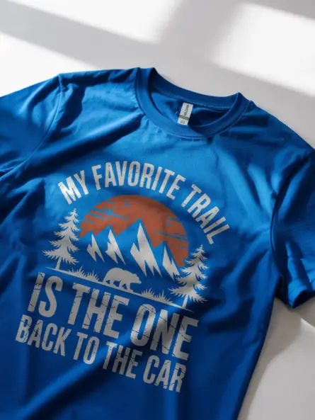 Hilarious Funny Hiking Trail Shirt – Vintage Nature Tee - Image 11