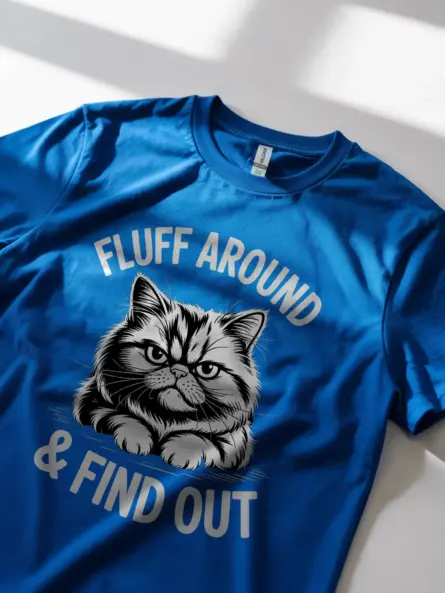 Grumpy Cat Shirt – Bold Funny Tee with Fluff Around & Find Out Attitude - Image 11