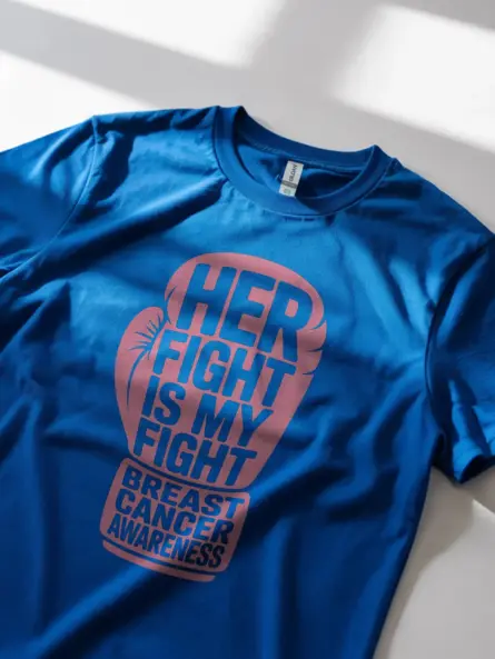 Bold & Powerful Her Fight Is My Fight Shirt – Breast Cancer Awareness Tee - Image 12