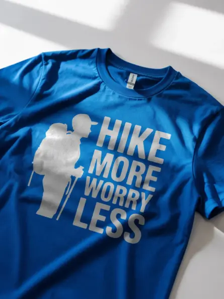 Hike More Worry Less T-Shirt for Outdoor Adventure Lovers - Image 11