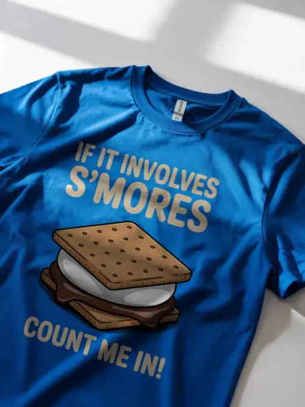 If It Involves S'Mores Count Me In T-Shirt - Image 11