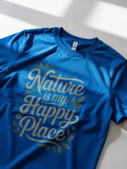 Mindful Nature T-Shirt for Women "Nature Is My Happy Place" - Image 11