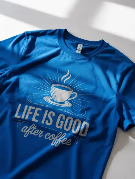 Minimalist Coffee Lover T-Shirt – Life Is Good After Coffee - Image 11