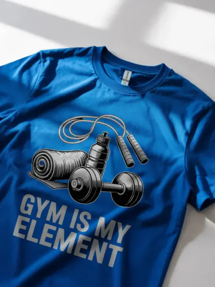 Bold Minimalist Gym Shirt – “Gym Is My Element” Fitness Tee for Motivated Athletes - Image 11