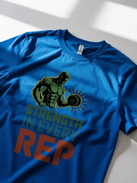 Powerful Motivational Gym Shirt – Strength in Every Rep Tee for Lifters - Image 11