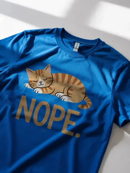 Not Today Cat Shirt – Funny Lazy Orange Tabby Graphic Tee - Image 11