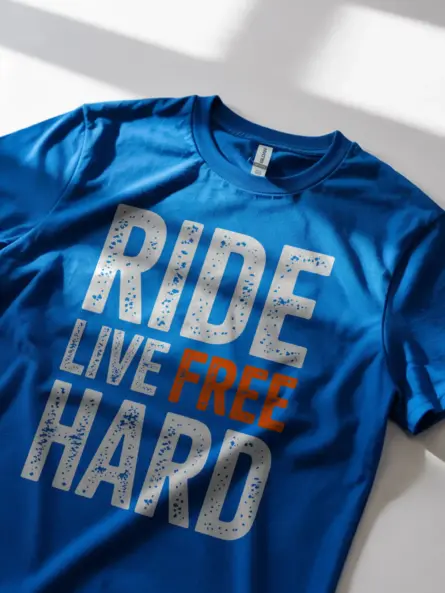 Ride Free Shirt – Bold Adventure Biker Graphic Tee - Image 11