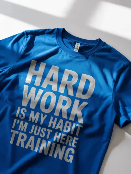 Power-Driven Training Motivation T-Shirt – Hard Work Is My Habit Gym Tee - Image 12