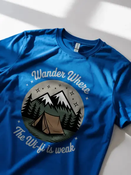 Wander Where The Wi-fi Is Weak T-Shirt - Image 11