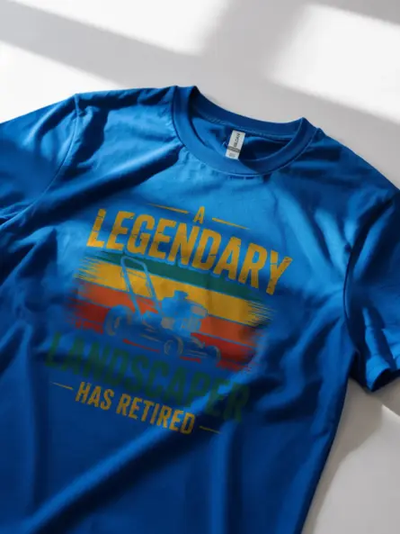 Retired Landscaper Shirt – Legendary Lawn Mower Retirement Gift Tee - Image 11