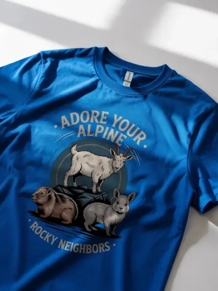 Adore Your Alpine Rocky Neighbors Alpine Animal T-Shirt - Image 11