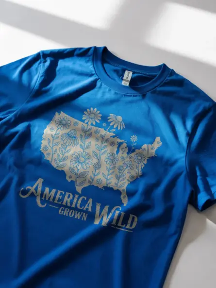America Grown Wild Map Tee – America Wildflower T-Shirt - Image 11