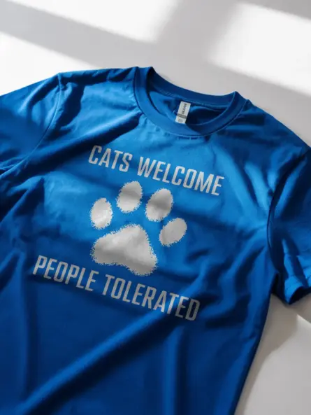 Antisocial Cat Mom Shirt – Cats Welcome Funny Tee - Image 8