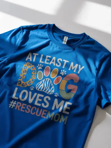 Bold Rescue Dog Mom Shirt – Funny & Stylish Leopard Print Tee - Image 11
