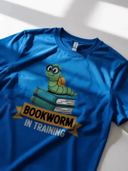 Bookworm Tee – Cute In Training Tee for Kids Who Love Reading - Image 11