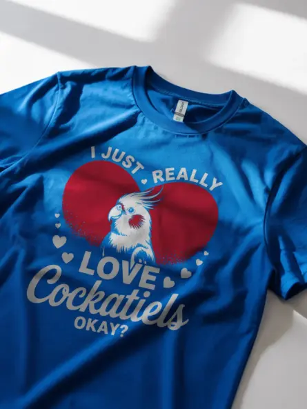 Funny Cockatiel Lover T-Shirt – Cute Bird Graphic Tee for Pet Owners - Image 11