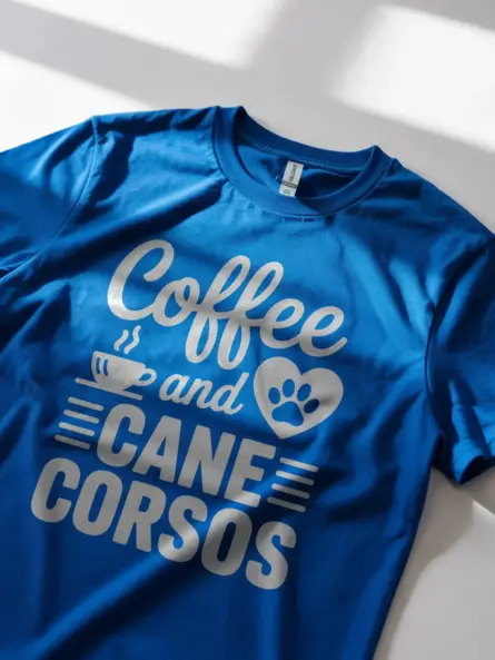 Coffee and Cane Corso T-Shirt – Bold Gift for Dog Lovers - Image 12