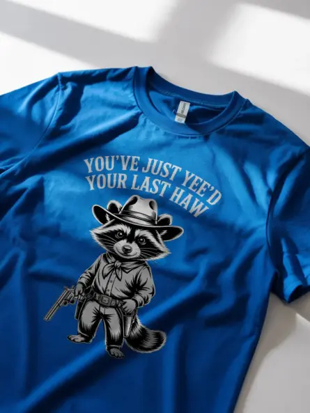 Cowboy Raccoon T-Shirt – You've Just Yee'd Your Last Haw Vintage Tee - Image 11