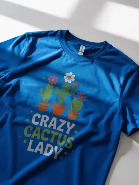 Crazy Cactus Lady T-Shirt - Image 12