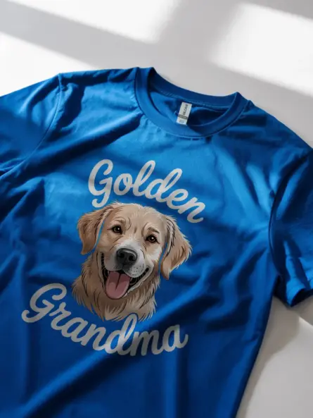 Dog Grandma T-Shirt – Golden Retriever Gift Tee for Pet Lovers - Image 12