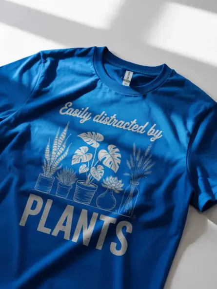 Plant Lover T-Shirt – Easily Distracted by Plants - Image 12