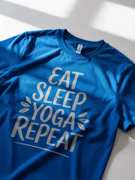 Essential Eat Sleep Yoga Repeat T-Shirt - Image 11
