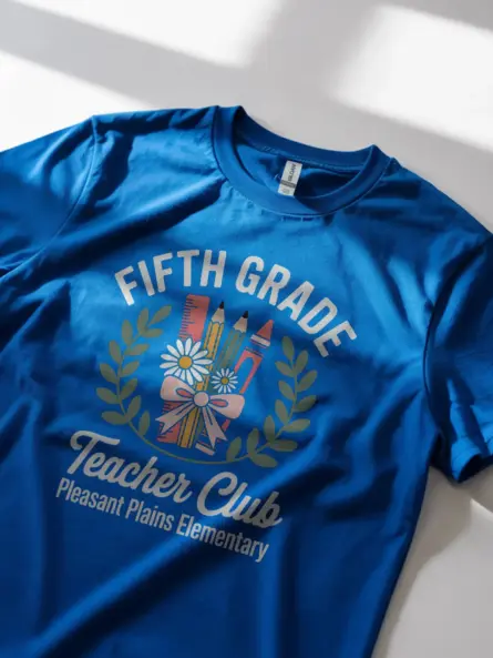 Fifth Grade Teacher Shirt – Vintage Club Spirit Faculty Tee - Image 8