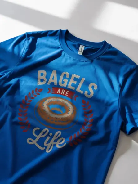 Bagel Lover Shirt with Funny Quote Design - Image 8