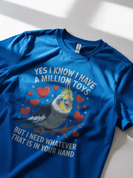 Funny Cockatiel Toys T-Shirt for Bird Moms - Image 12