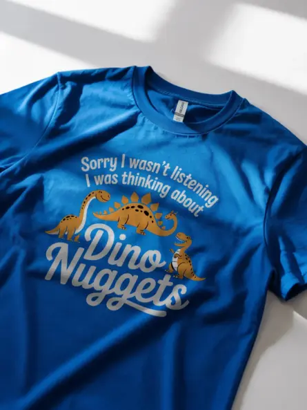 Hilarious Dino Nuggets Graphic Tee – Funny Dinosaur Nugget T-Shirt - Image 11