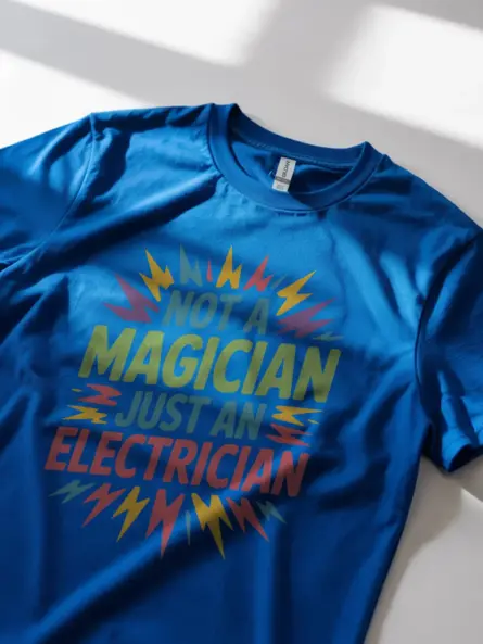 Funny Electrician T-Shirt Gift for Tradesmen - Image 2
