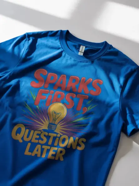 Funny Welding Shirt – Spark First, Questions Later Retro Tee for Tradesmen - Image 11