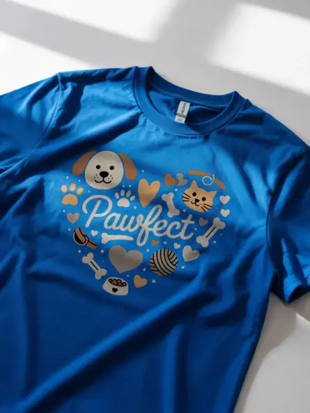 Pawfect Heart Dog Shirt – Cute Pet Lover Gift Tee for Cat & Dog Owners - Image 11
