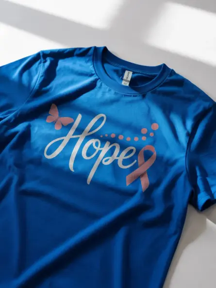 Hope Breast Cancer Shirt – Elegant Butterfly Ribbon Tee - Image 12