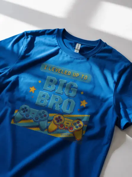 Epic Leveled Up to Big Bro Gamer Shirt - Image 2